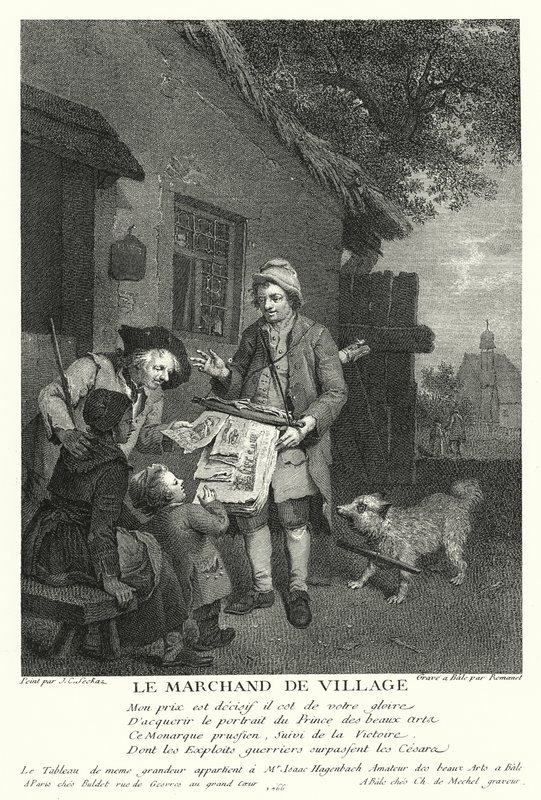 Landsbyhandleren (gravering) af Johann Conrad Seekatz