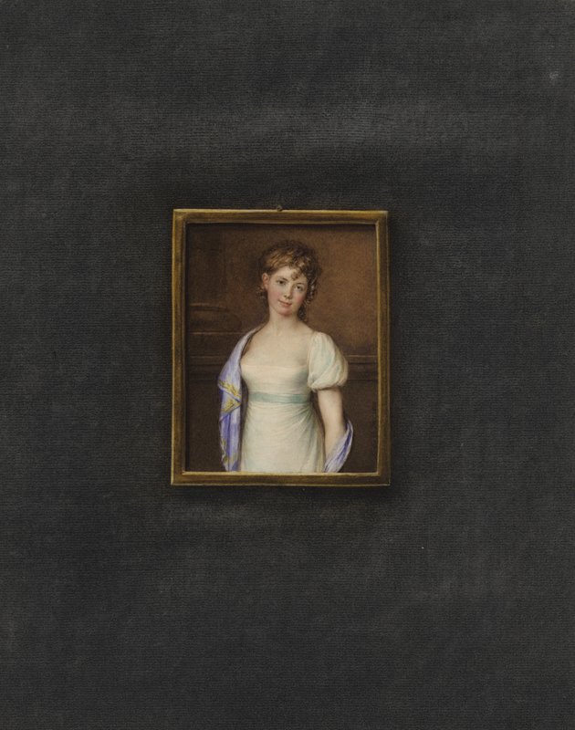 Portræt af en ukendt ung kvinde af Johann Friedrich Leybold