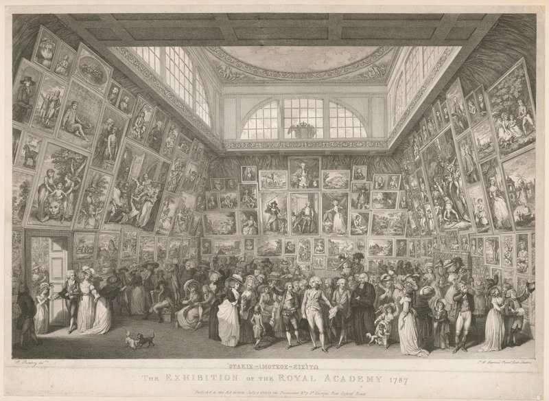 Udstillingen på Det Kongelige Akademi 1787 af Johann Heinrich Ramberg