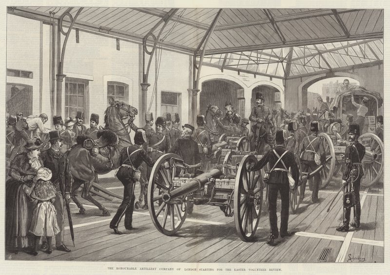 The Honourable Artillery Company of London starter til den frivillige påskerevision af Johann Nepomuk Schonberg