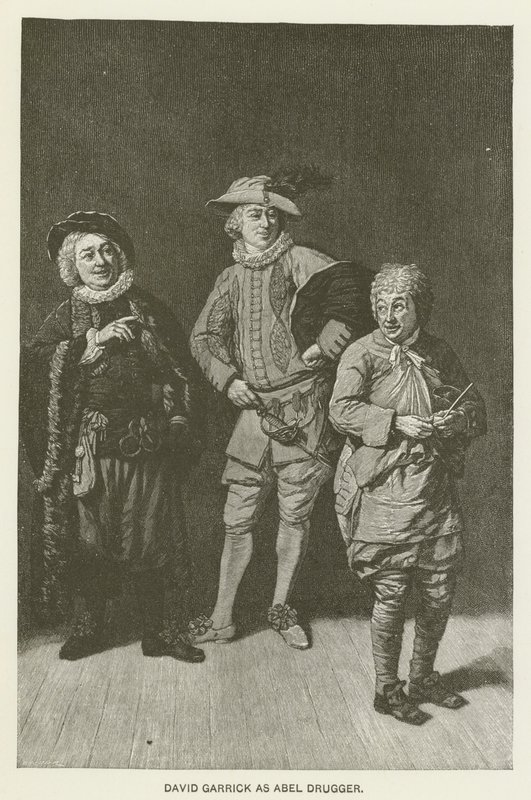 David Garrick som Abel Drugger af Johan Joseph Zoffany