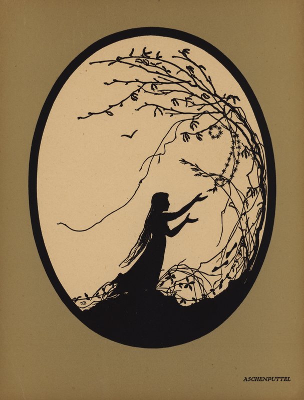 Askepot (litho) af Johanna Beckmann