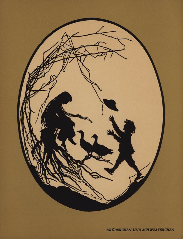 bror og søster (litho) af Johanna Beckmann