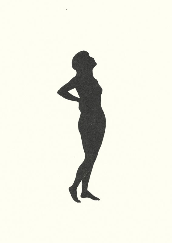 Johanna Beckmann-silhuet (litografi) af Johanna Beckmann