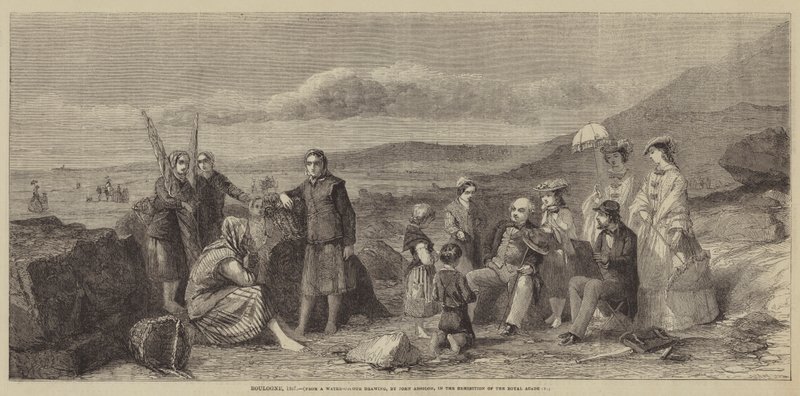 Boulogne, 1857 af John Absolon