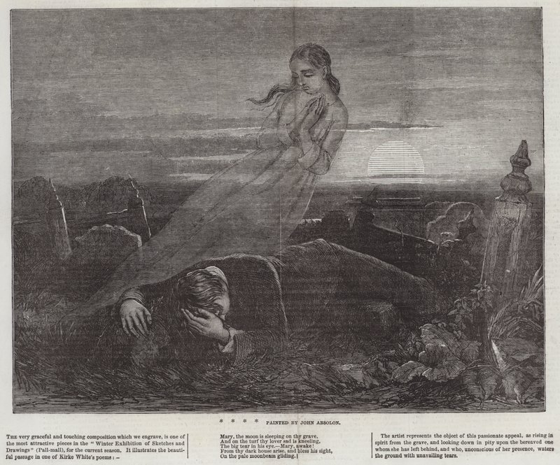 Dead Man Angel Grave Sunrise af John Absolon