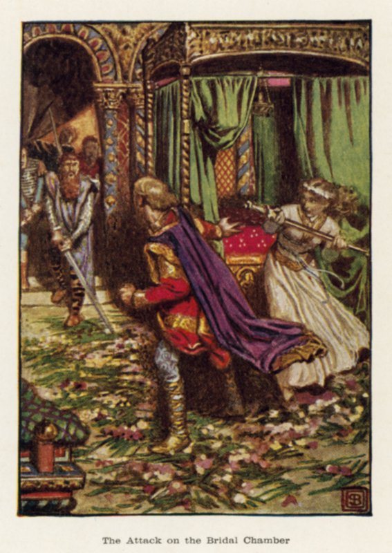 Angrebet på brudekammeret af John Byam Liston Shaw