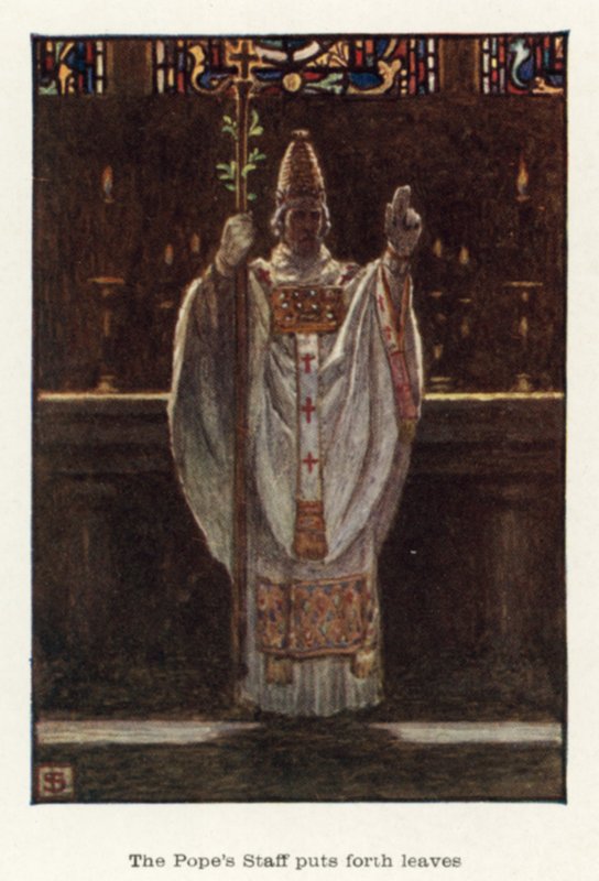 Pavens Stab sætter blade frem af John Byam Liston Shaw