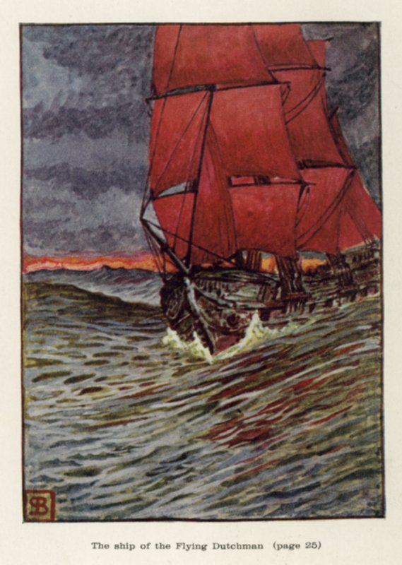 Skibet af den flyvende hollænder af John Byam Liston Shaw