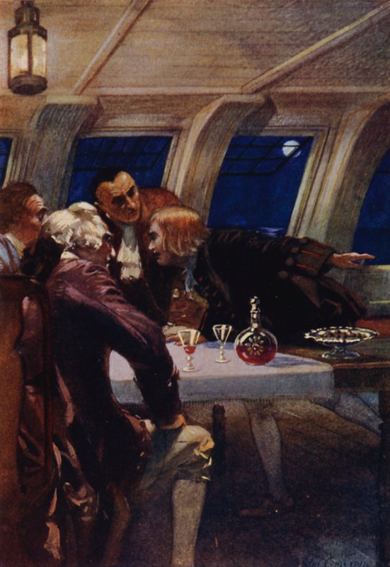 Illustration til Treasure Island af John Cameron