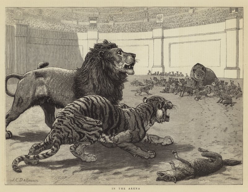 I Arenaen af John Charles Dollman