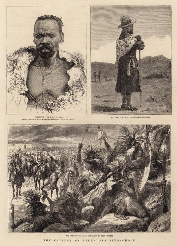 Erobringen af Sekukunis højborg af John Charles Dollman