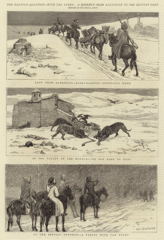 Det østlige spørgsmål, med tyrkerne, en rejse fra Alexinatz til den tjekkiske lejr af John Charles Dollman