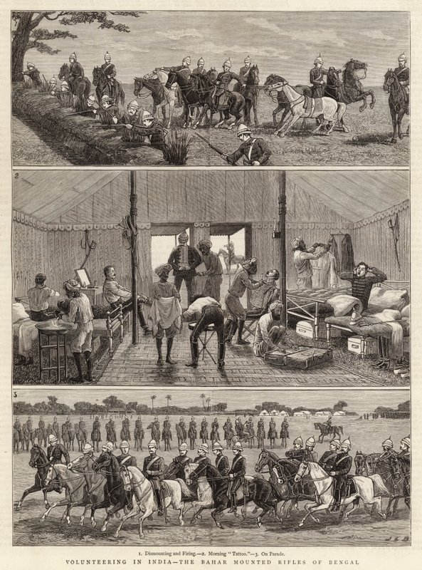 Frivilligt arbejde i Indien, Bahar Mounted Rifles of Bengal af John Charles Dollman