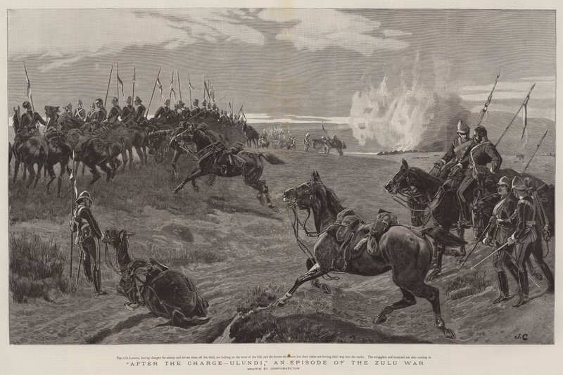 Efter anklagen, Ulundi, en episode af Zulu-krigen af John Charlton