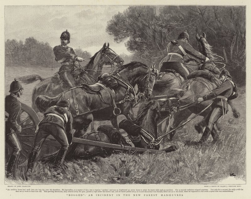 Bogged, en hændelse i New Forest Maneuvers af John Charlton