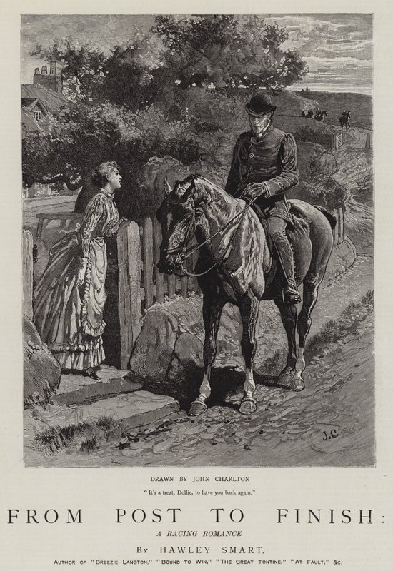 Fra post til slut, en racerromance af John Charlton