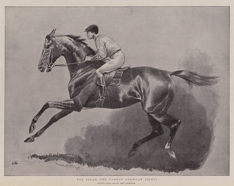 Tod Sloan, den berømte amerikanske jockey af John Charlton