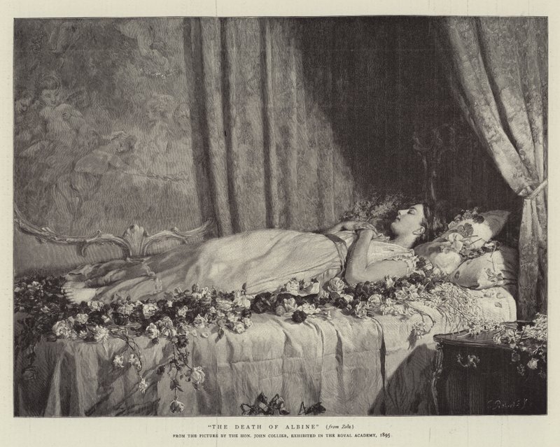 Albines død af John Collier