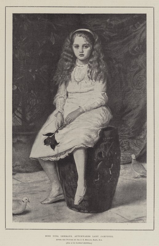 Frøken Nina Lehmann, bagefter Lady Campbell af John Everett Millais