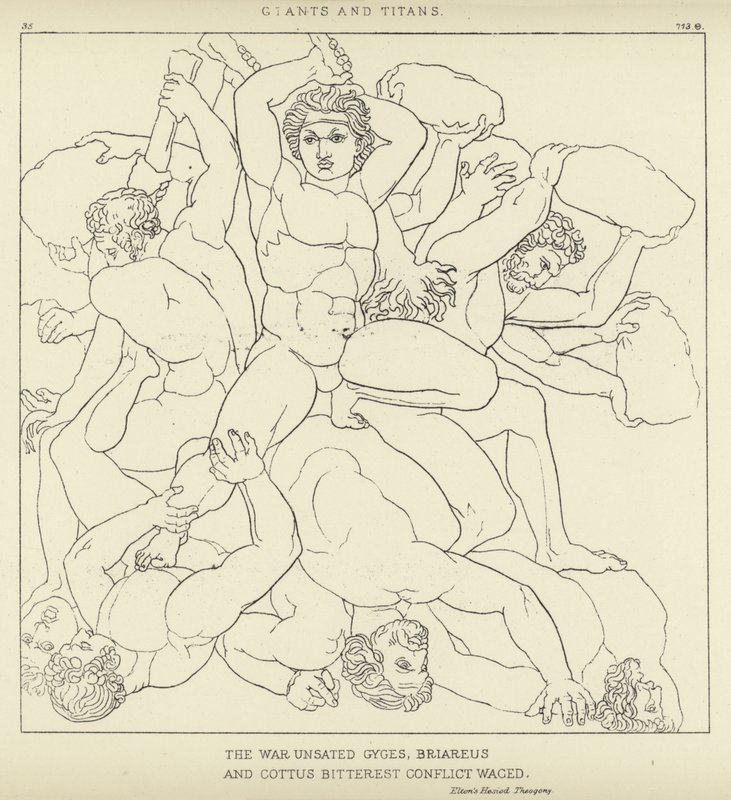 Kæmper og Titaner af John Flaxman