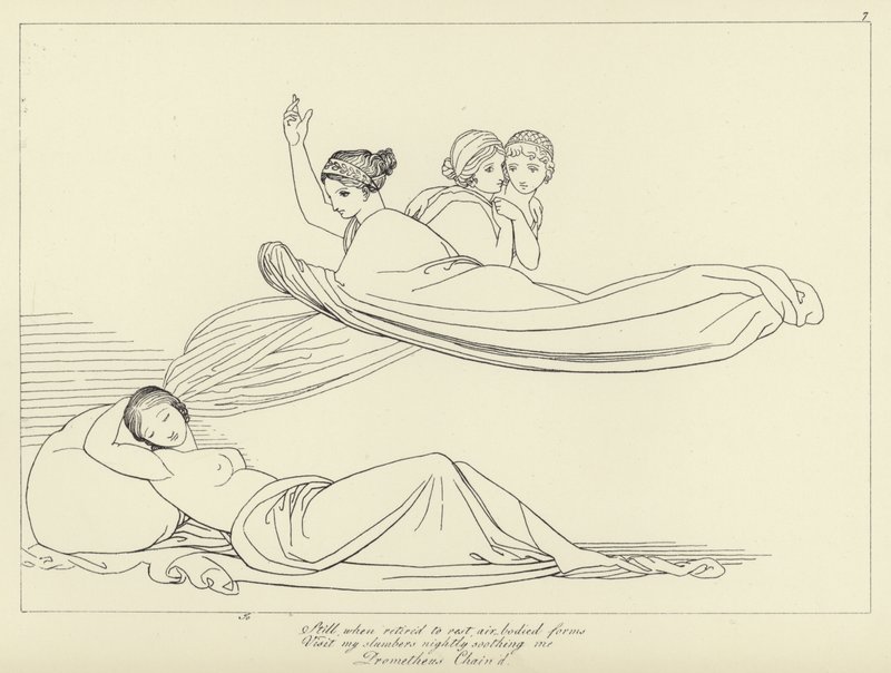 Prometheus lænket af John Flaxman