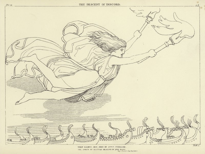 Uenighedens nedstigning af John Flaxman