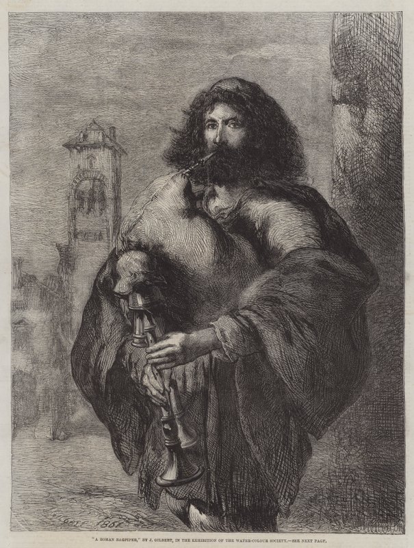 En romersk sækkepibe af John Gilbert