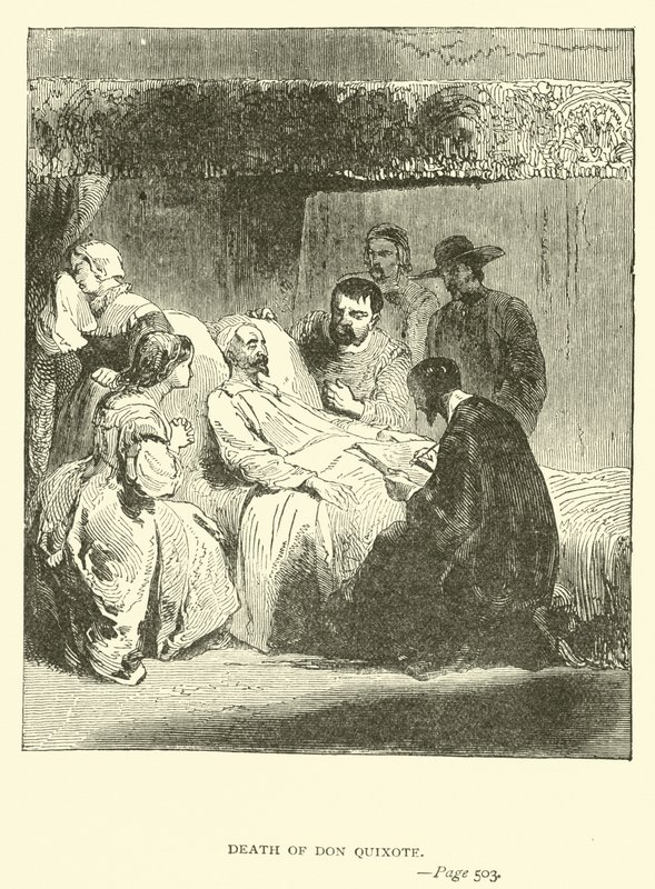 Don Quixotes død af John Gilbert