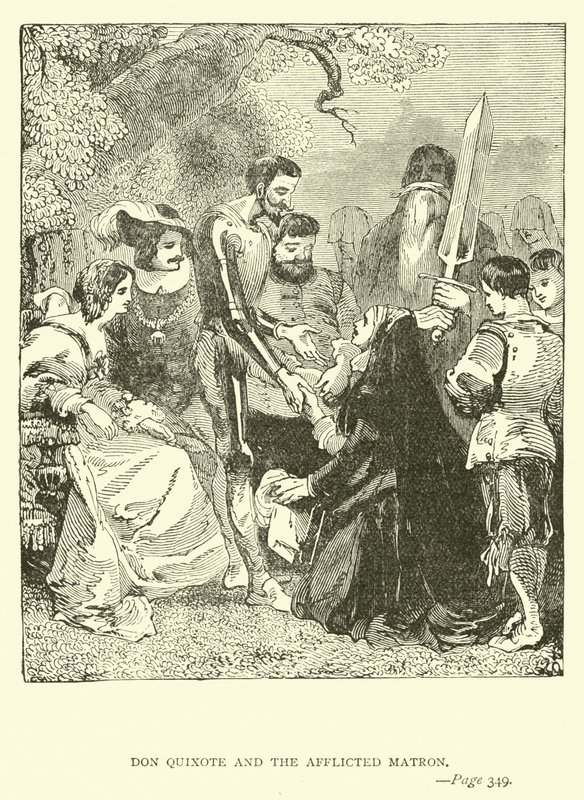 Don Quixote og den ramte matrone af John Gilbert