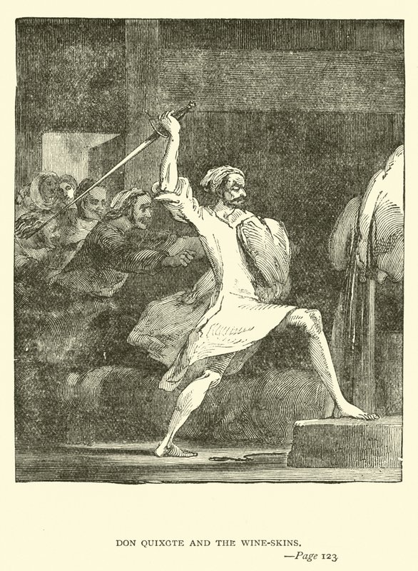 Don Quixote og vinskindene af John Gilbert