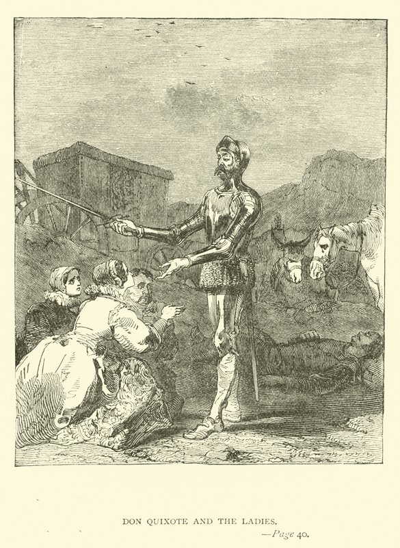Don Quijote og damerne af John Gilbert