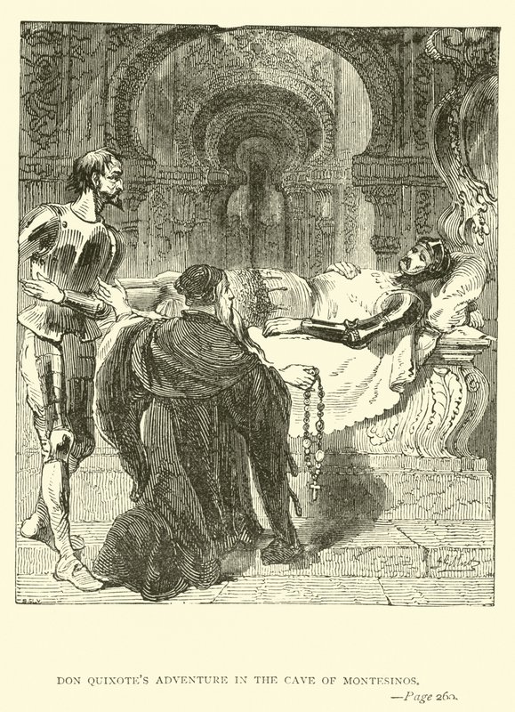 Don Quixotes eventyr i Montesinos-grotten af John Gilbert