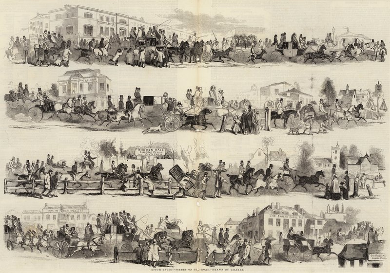 Epsom Races, Scener på vejen af John Gilbert