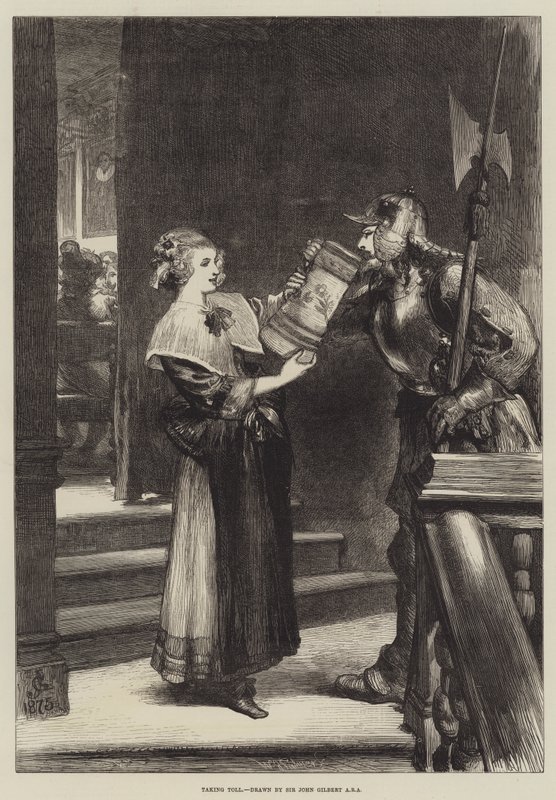 Tager vejafgift af John Gilbert