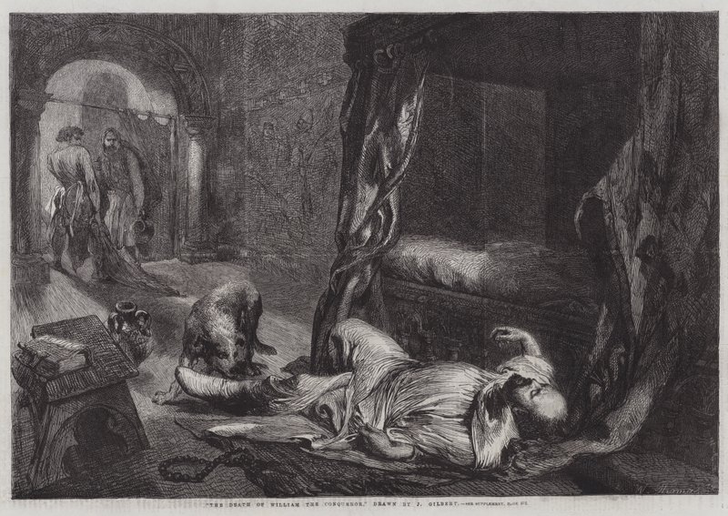 Vilhelm Erobrerens død af John Gilbert