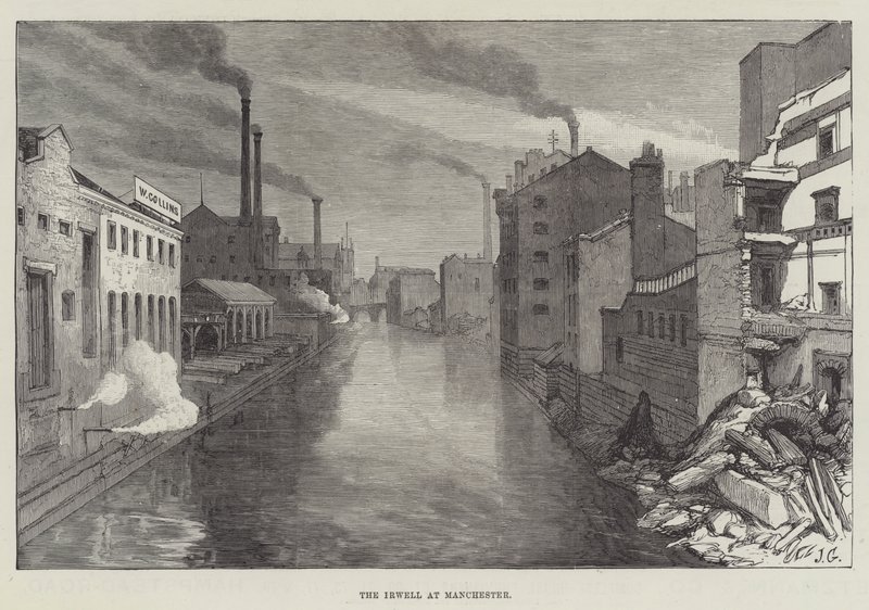 The Irwell i Manchester af John Gilbert