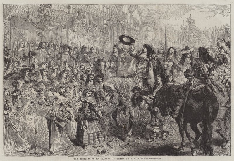 Restaureringen af Charles II af John Gilbert