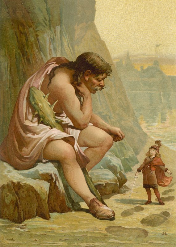 Jack The Giant Killer (chromolitho) af John Lawson