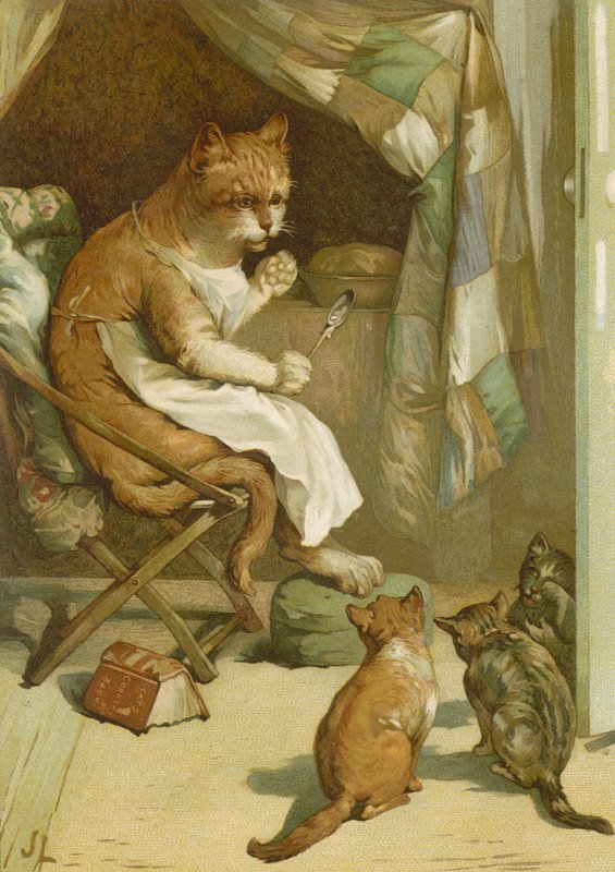 De tre killinger (chromolitho) af John Lawson