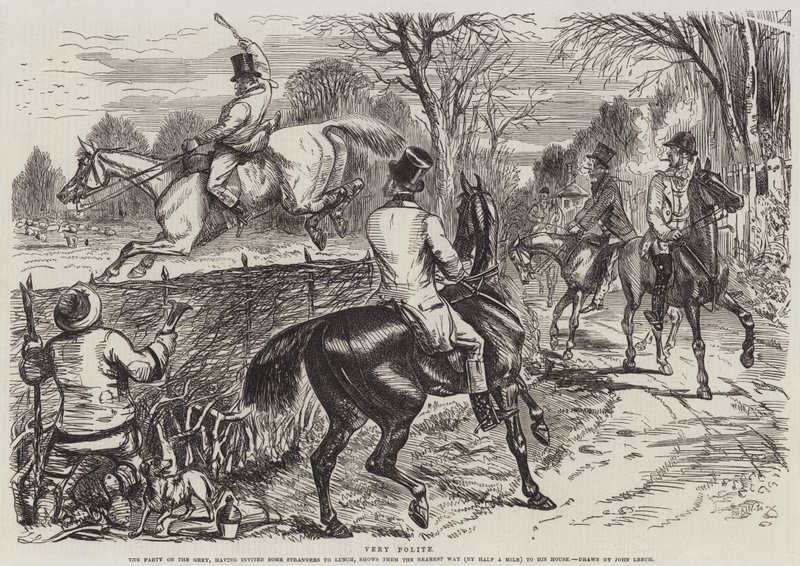 Meget høflig af John Leech