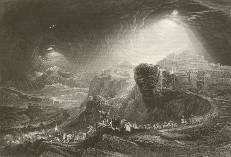Joshua tilkalder solen til at stå stille af John Martin