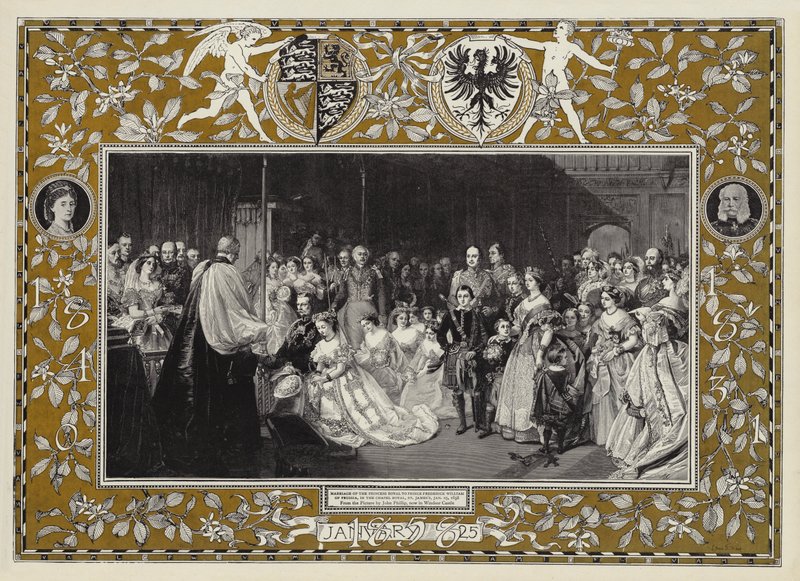 Princess Royals ægteskab med prins Frederik William af Preussen, i Royal Chapel, St James