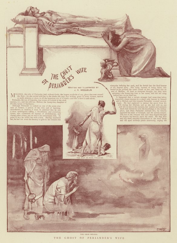 Perianders hustrus spøgelse af John Reinhard Weguelin