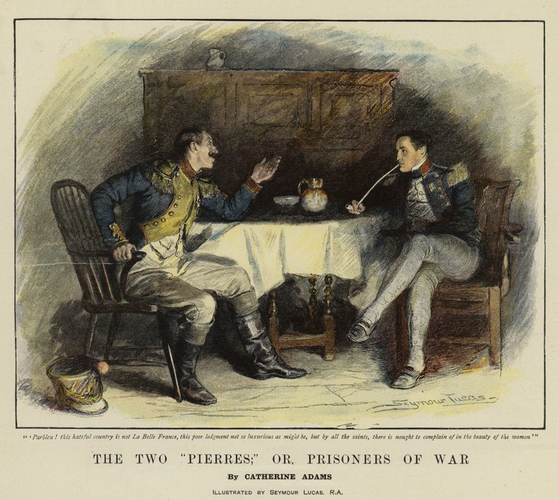 De to Pierre; eller Krigsfanger (chromolitho) af John Seymour Lucas