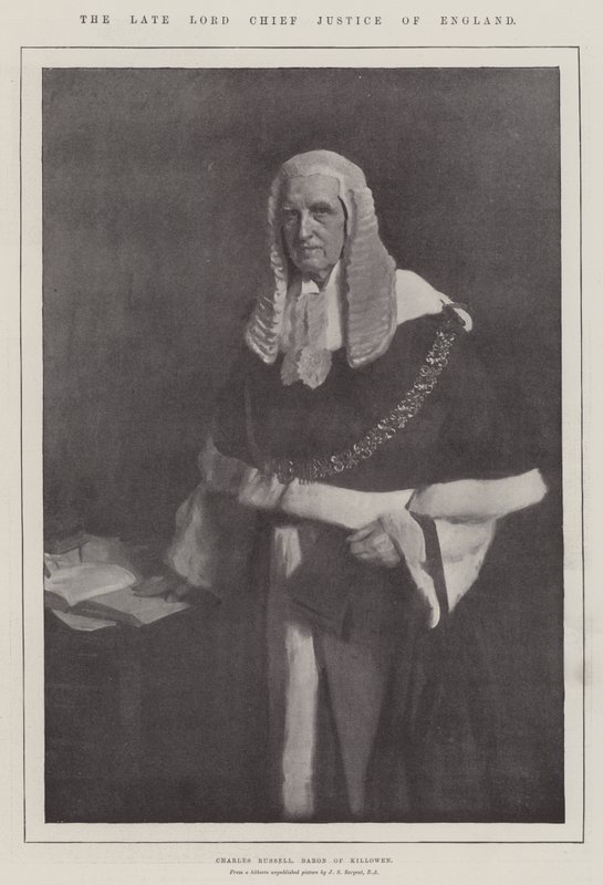 Den afdøde Lord Chief Justice of England af John Singer Sargent