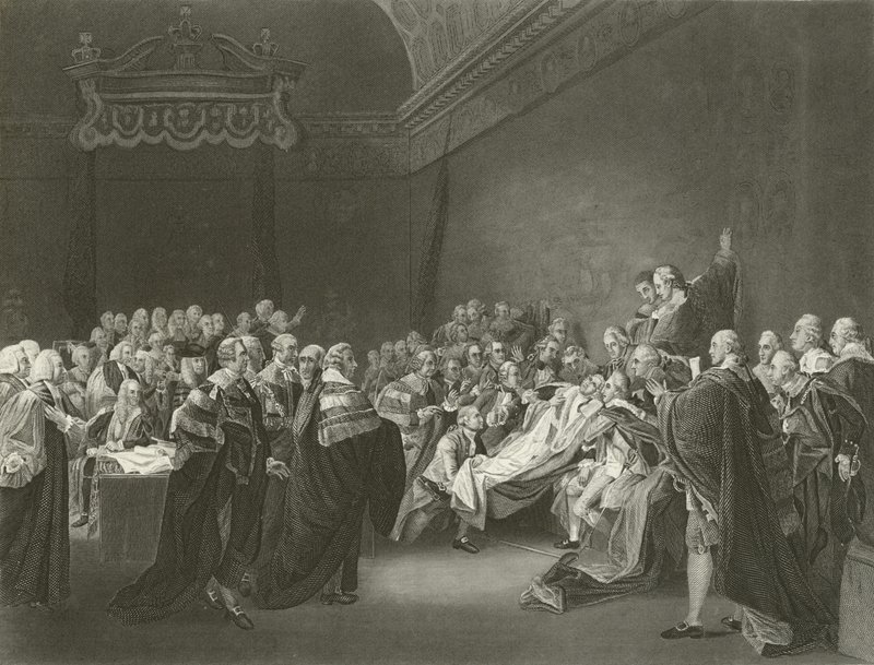 Jarlen af Chathams død, 1778 af John Singleton Copley