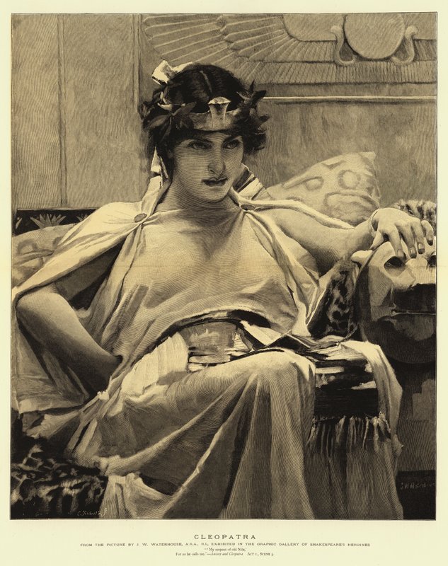 Kleopatra af John William Waterhouse