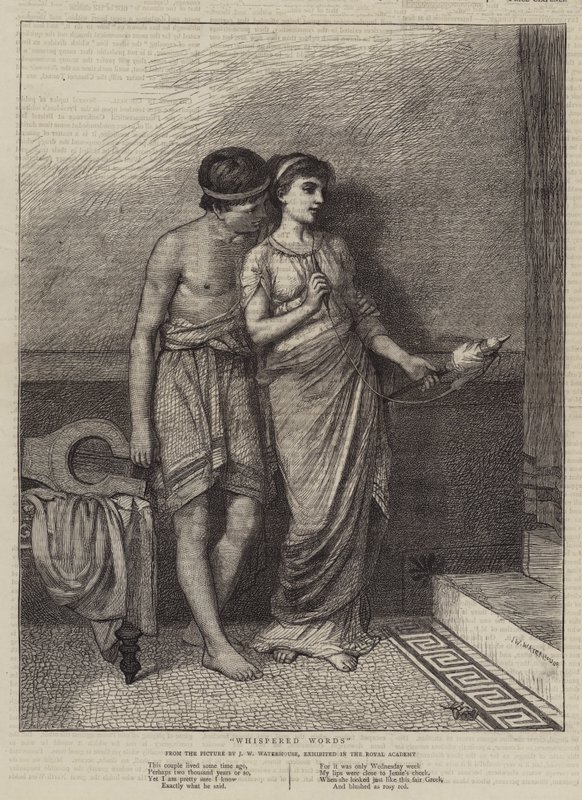 Hviskede Ord af John William Waterhouse
