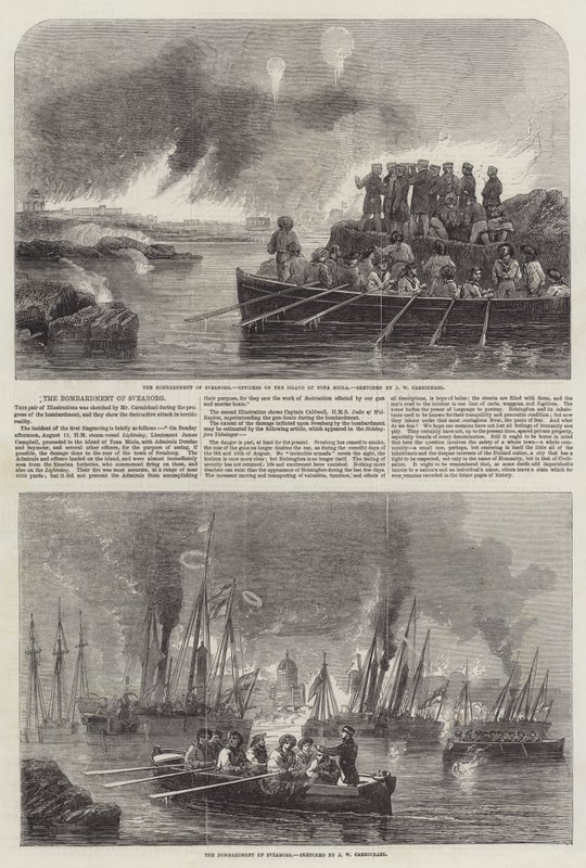 Bombardementet af Sveaborg af John Wilson Carmichael